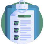 Pictogramme représentant un compte rendu
